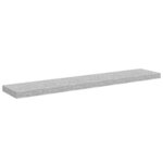 vidaXL Étagère murale flottante Gris béton 120x23 5x3 8 cm MDF