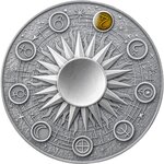 Pièce de monnaie en Argent 10 Cedis g 62.2 (2 oz) Millésime 2025 Solar System JUPITER