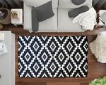 Tapis de salon Black&White 120 x 180 cm - Blanc