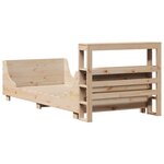 vidaXL Cadre de lit sans matelas 90x190 cm bois de pin massif