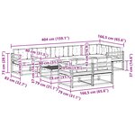vidaXL Ensemble de canapés d'extérieur 9 pc Blanc et Beige Polyester
