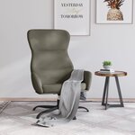 vidaXL Chaise de relaxation Gris Similicuir