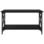 vidaXL Table basse Chêne noir 80 x 45 x 45.5 cm Bois d'ingénierie