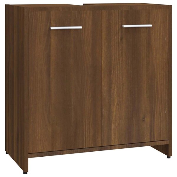vidaXL Armoire de bain Chêne marron 60x33x60 cm Bois d'ingénierie