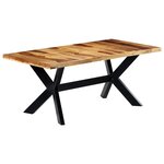 vidaXL Table de salle à manger 180x90x75 cm Bois de Sesham solide