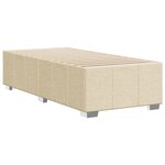 vidaXL Cadre de lit sans matelas crème 80x200 cm tissu
