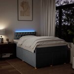 vidaXL Sommier à lattes de lit avec matelas Gris clair 120x200cm Tissu