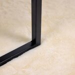 vidaXL Tapis en Fourrure Synthétique de Lapin Crème 80 x 150 cm