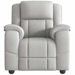 vidaXL Fauteuil inclinable gris nuage tissu