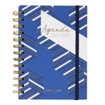 Agenda papier semainier - 2022 - 2023 - bleu blanc - draeger paris