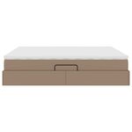 vidaXL Lit avec rangement et matelas Cappuccino 180 x 200 cm