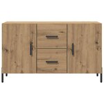 vidaXL Buffet chêne artisanal 100x36x60 cm bois d'ingénierie