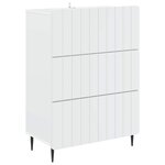 vidaXL Armoire à tiroirs Blanc 66 x 34 5 x 92 cm Bois d'ingénierie