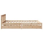 vidaXL Cadre de lit sans matelas 150x200 cm bois de pin massif