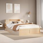 vidaXL Cadre de lit sans matelas 120x200 cm bois de pin massif