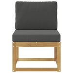vidaXL Ensemble de canapés d'extérieur Blanc et anthracite