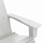 vidaXL Chaises Berçantes Adirondack 2 Pièces Blanc HDPE