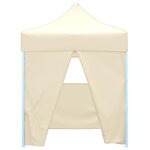 vidaXL Tente de fête 200 x 200 x 315 cm Crème Tissu Oxford