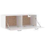 vidaXL Armoire murale Blanc 100x36 5x35 cm Bois d'ingénierie
