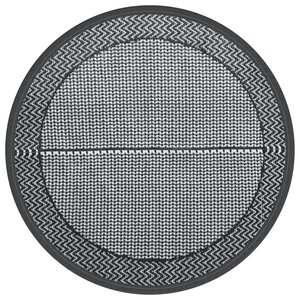 vidaXL Tapis d'extérieur gris Ø200 cm PP