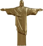 Monnaie CHRIST THE REDEEMER 3D Gilded 1 Oz Argent 1000 Francs Cameroon 2025