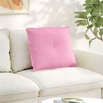 vidaXL Coussin de Dos Rose 60 x 19 x 50 cm tissu