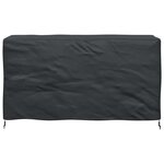 vidaXL Housse pour mobilier d'extérieur Noir 180 x 70 x 90 cm 600D