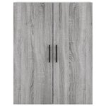 vidaXL Armoire murale sonoma gris 69 5x34x90 cm