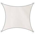 Livin'outdoor Tissu d'ombrage Como Polyester Carré 3 6x3 6 m Blanc