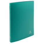 Classeur Polypro souple 4 anneaux 15 mm dos 20 mm A4 VERT JADE EXACOMPTA