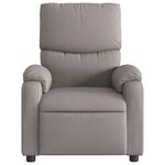 vidaXL Fauteuil inclinable électrique Taupe Tissu