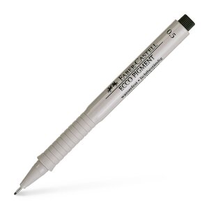 Stylo Feutre à encre 'ECCO PIGMENT' 0 5 mm Noir FABER-CASTELL