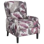 vidaXL Fauteuil inclinable Motif à fleurs Tissu