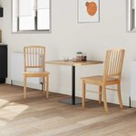 vidaXL Chaises de salle à manger 2 Pièces Naturel 50 x 52 5 x 91 cm