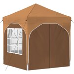 vidaXL Tente de fête pop-up 192 x 192 x 245 cm Beige