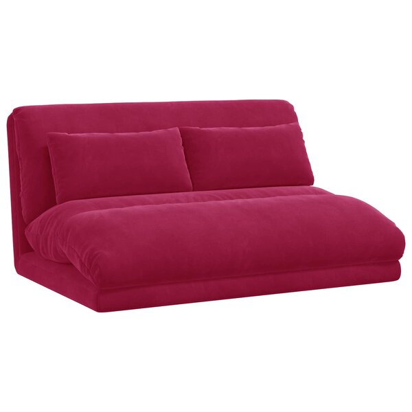 vidaXL Fauteuil de sol ajustable Bordeaux Velours