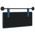 vidaXL Tête de lit suspendue Bleu Tissu