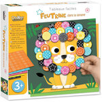 Jeu créatif - Tableaux feutrine à décorer - 6 tableaux - Dès 3 ans - Activité manuelle
