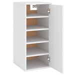 vidaXL Armoire à chaussures Blanc 32x35x70 cm Bois d’ingénierie