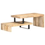 vidaXL Ensemble de table basse 2 Pièces Bois de manguier massif