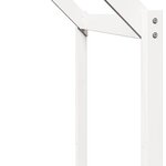 vidaXL Lit superposé avec toit blanc 90x200 cm bois de pin massif