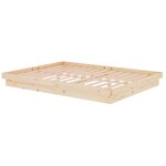 vidaXL Cadre de lit sans matelas bois massif