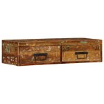 VidaXL Meuble TV mural 80x30x19 cm bois massif de récupération