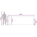 vidaXL Store latéral rétractable Beige 300 x 120 cm Polyester