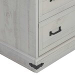 vidaXL Armoire à vin HALDEN casiers à vin porte coulissante blanc pin