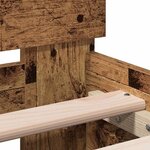 vidaXL Cadre de lit Bois ancien 90 x 190 cm Bois d'ingénierie