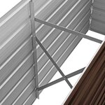 vidaXL Lit surélevé de jardin Marron 160x40x77 cm Acier galvanisé