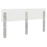 vidaXL Tête de lit Gris béton 180 cm Bois d'ingénierie