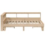 vidaXL Lit bibliothèque sans matelas 150x200 cm bois massif de pin