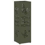 vidaXL Porte-parapluie Olive 15 5 x 15 5 x 49 cm Métal